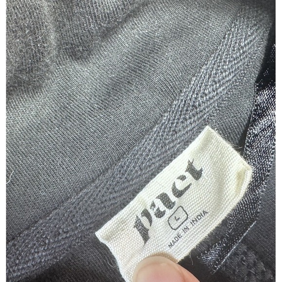 Pact Women's Large Black Organic Cotton Relaxed Blazer Minimalist Contemporary - Picture 2 of 5